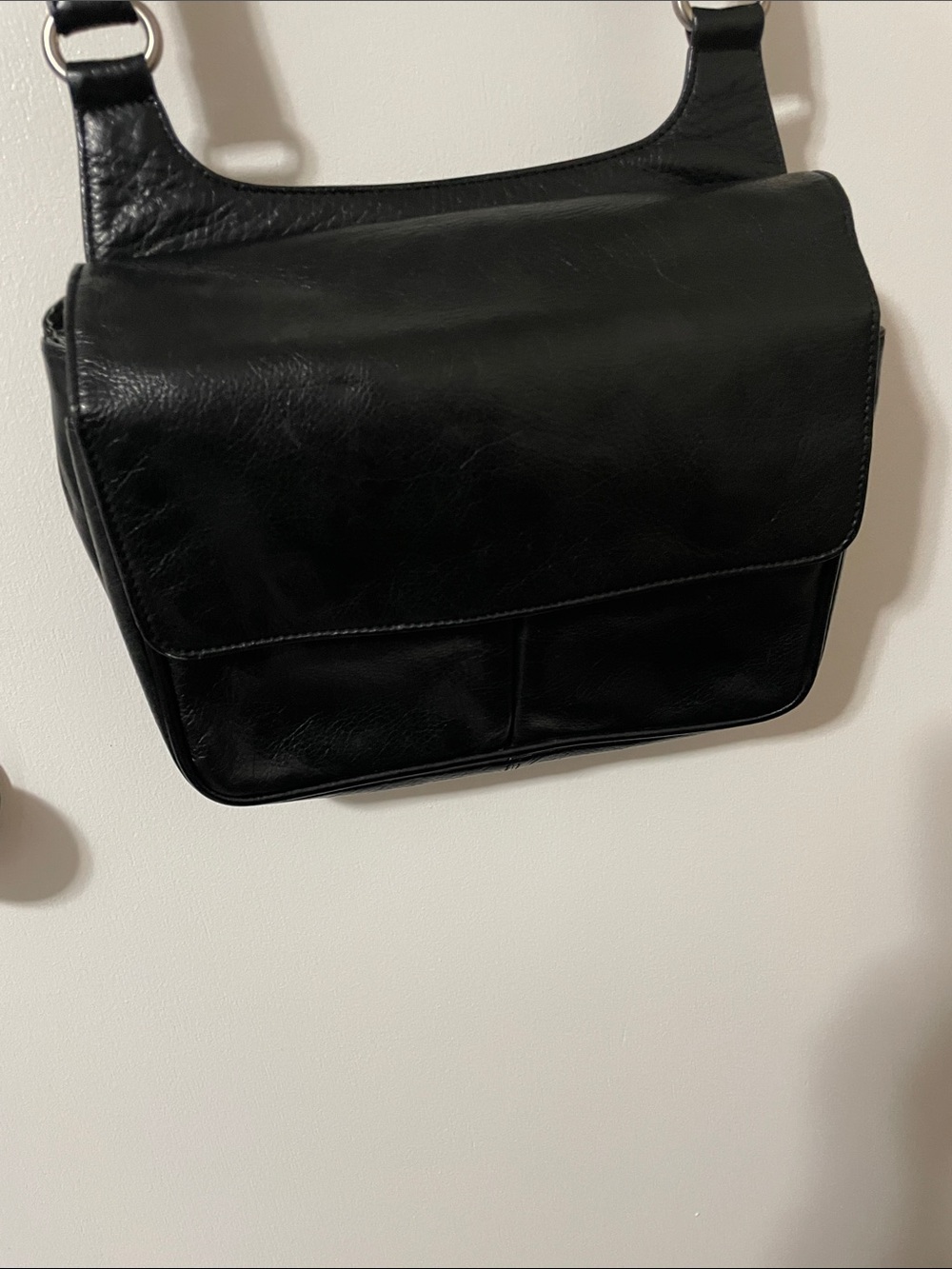 Osgoode Marley Black Leather Crossbody Bag